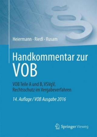 Könyv Handkommentar zur VOB Wolfgang Heiermann
