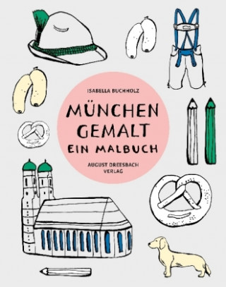 Carte München gemalt Isabella Buchholz