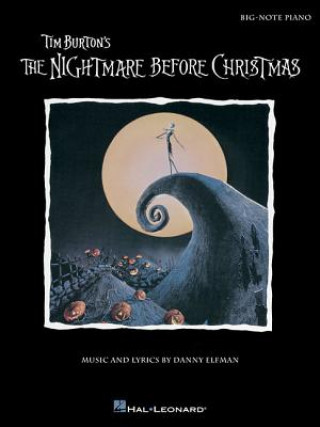 Kniha Tim Burton's the Nightmare Before Christmas: Big-Note Piano Danny Elfman