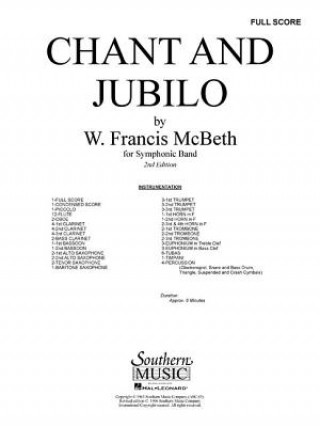 Carte CHANT & JUBILO () REV/E 2/E W. Francis Mcbeth