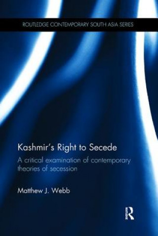 Kniha Kashmir's Right to Secede WEBB