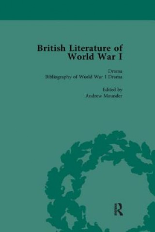 Kniha British Literature of World War I, Volume 5 MAUNDER