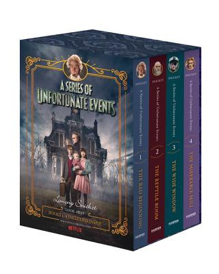 Knjiga A Series of Unfortunate Events #1-4 Netflix Tie-In Box Set Lemony Snicket