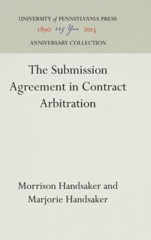 Carte Submission Agreement in Contract Arbitration Morrison Handsaker