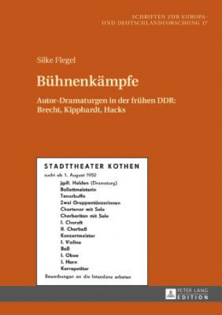 Kniha Buehnenkaempfe Silke Flegel