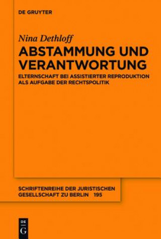 Książka Abstammung und Verantwortung Nina Dethloff