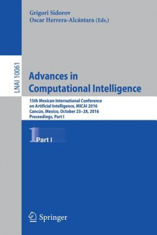 Könyv Advances in Computational Intelligence Grigori Sidorov