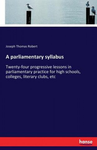 Buch parliamentary syllabus Joseph Thomas Robert