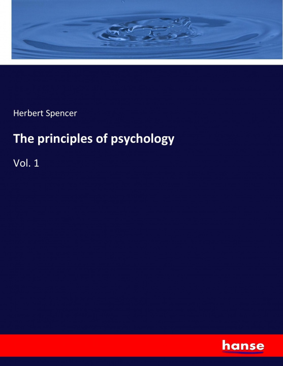 Książka principles of psychology Herbert Spencer