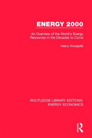 Könyv Energy 2000 Heinz Knoepfel