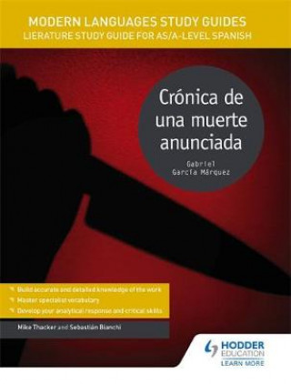 Kniha Modern Languages Study Guides: Cronica de una muerte anunciada Sebastian Bianchi