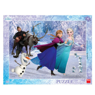 Joc / Jucărie Puzzle Frozen Na bruslích Walt Disney