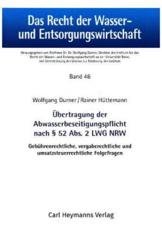 Buch Abwasserbeseitigungspflicht Durner