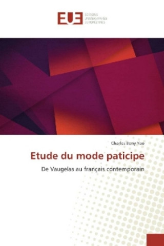 Książka Etude du mode paticipe Charles Bony Yao