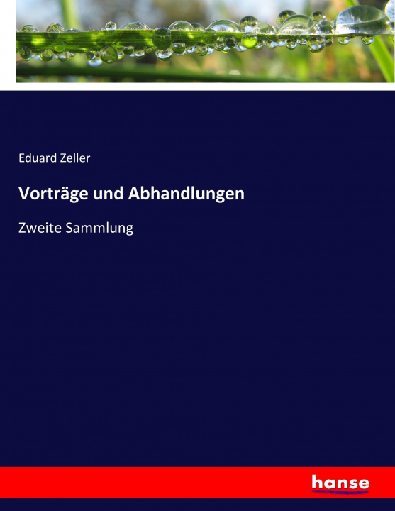 Книга Vortrage und Abhandlungen Eduard Zeller