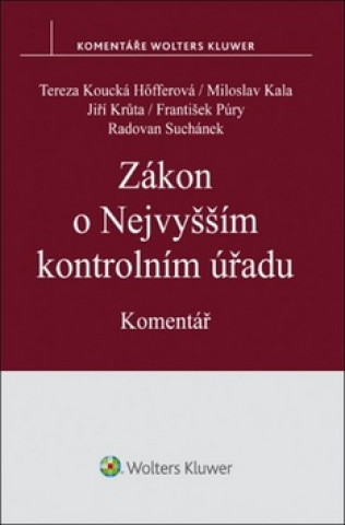 Книга Zákon o Nejvyšším kontrolním úřadu Miloslav