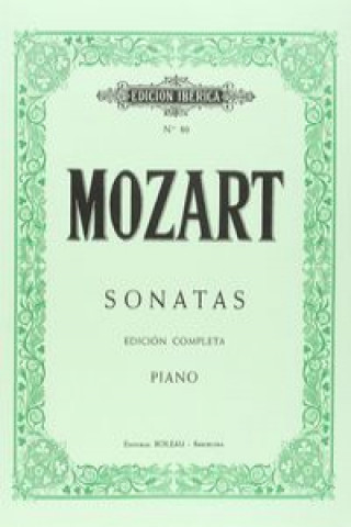 Książka Sonatas Wolfgang Amadeus Mozart