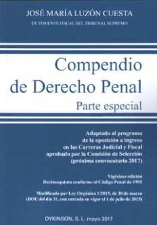 Książka Compendio de Derecho Penal. Parte epecial 