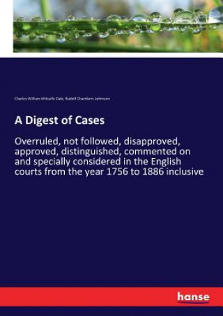 Kniha Digest of Cases Charles William Mitcalfe Dale
