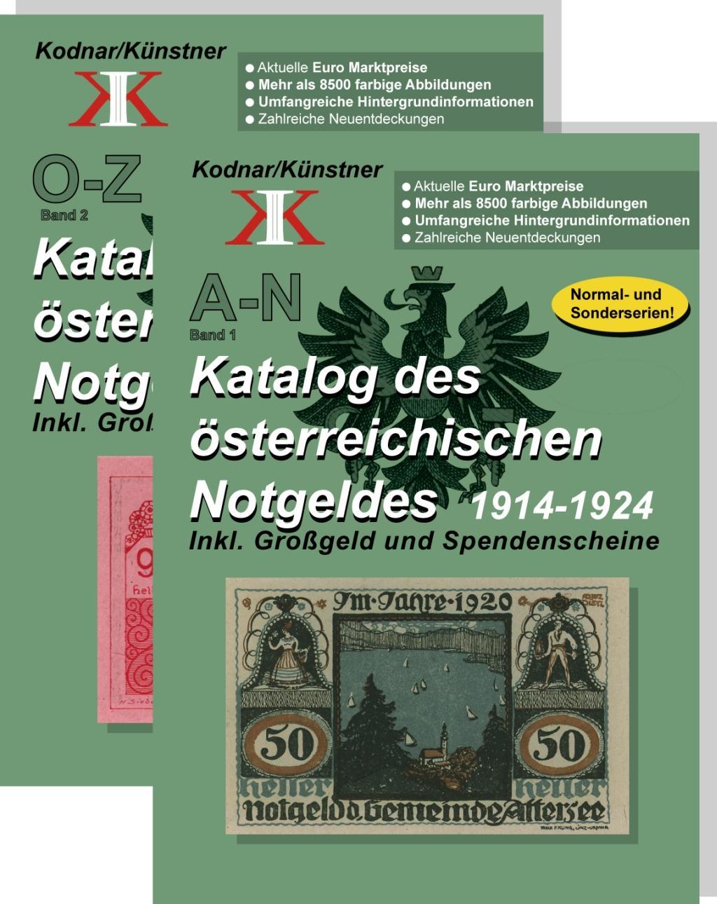 Kniha Katalog des österreichischen Notgeldes 1914-1924 in 2 Bänden Johann Kodnar