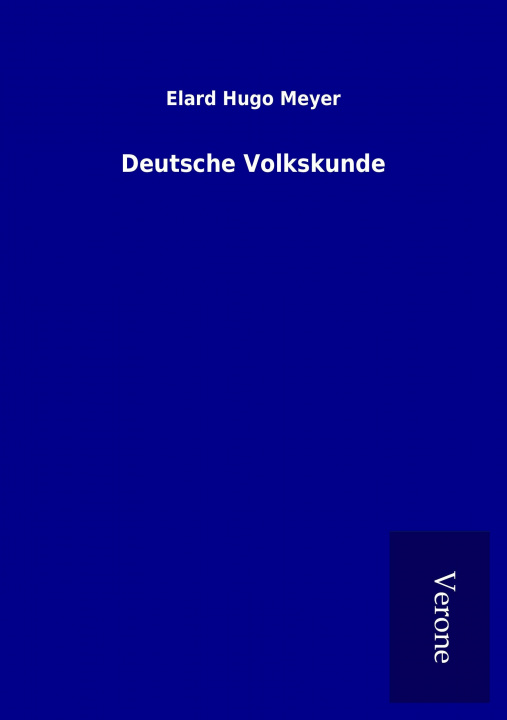 Libro Deutsche Volkskunde Elard Hugo Meyer