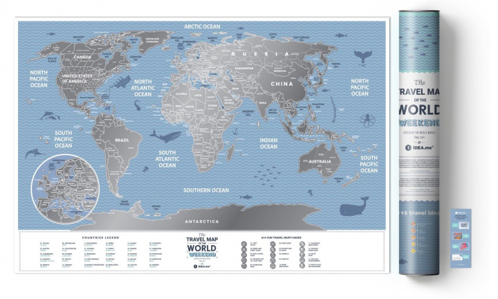 Nyomtatványok Travel Map Weekend World 