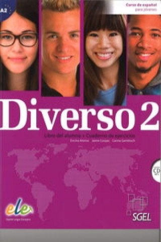 Kniha Diverso 2 + CD : Level A2 : Student Books with Exercises Book Jaime Corpas