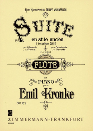 Materiale tipărite Suite im alten Stil Emil Kronke