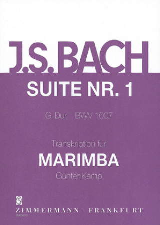 Drucksachen Suite Nr. 1 G-Dur BWV 1007, Marimbaphon Johann Sebastian Bach