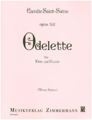 Printed items Odelette op. 162, Flöte und Klavier Camille Saint-Saëns