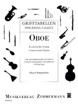 Kniha Grifftabelle für Oboe Gustav Wangenheim