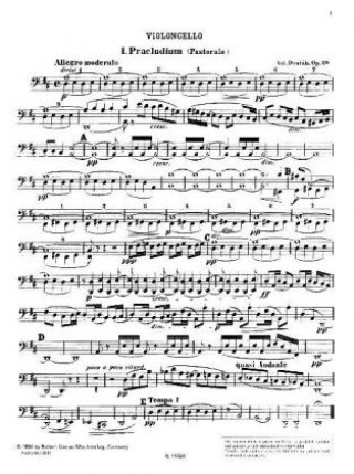 Materiale tipărite Suite op. 39 für das Orchester, Violoncello Antonin Dvorak