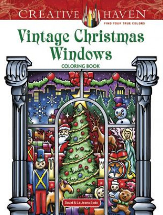 Kniha Creative Haven Vintage Christmas Windows Coloring Book David Bodo