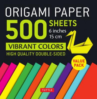 Knjiga Origami Paper 500 sheets Vibrant Colors 6 Tuttle Publishing
