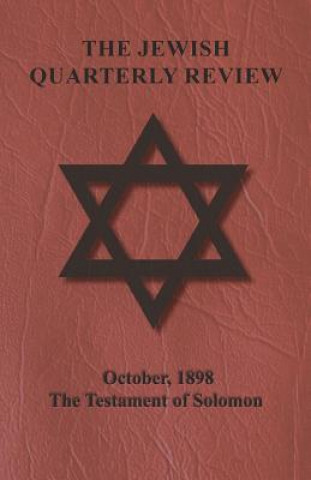 Carte Jewish Quarterly Review - October, 1898 - The Testament of Solomon Anon