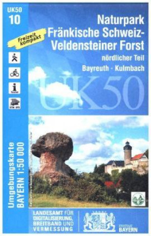 Printed items Naturpark Fränkische Schweiz-Veldensteiner Forst, nördl.Teil  1 : 50.000 (UK50-10) Breitband und Vermessung Landesamt für Digitalisierung