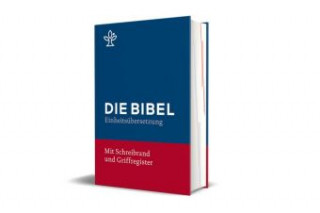 Książka Bibel mit Schreibrand (Blauer Einband) 