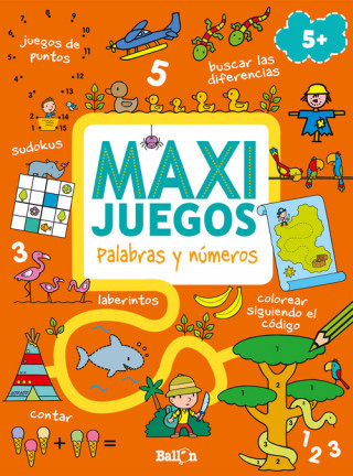 Carte Maxi juegos - Palabras y números +5 