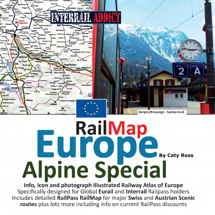 Książka Rail Map Europe - Alpine Special Caty Ross