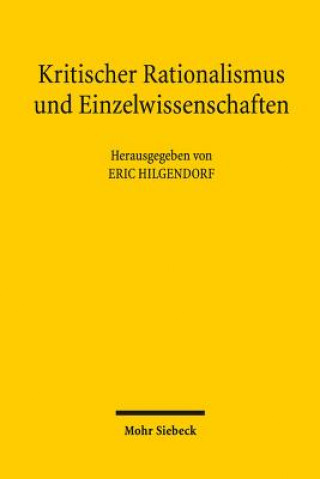 Book Kritischer Rationalismus und Einzelwissenschaften Eric Hilgendorf