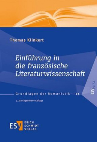 Kniha Einführung in die französische Literaturwissenschaft Thomas Klinkert