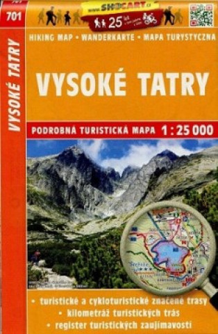 Tiskovina Vysoké Tatry 1:25 000 