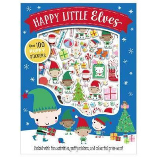 Buch Happy Little Elves Puffy Sticker Activity Dawn Machell