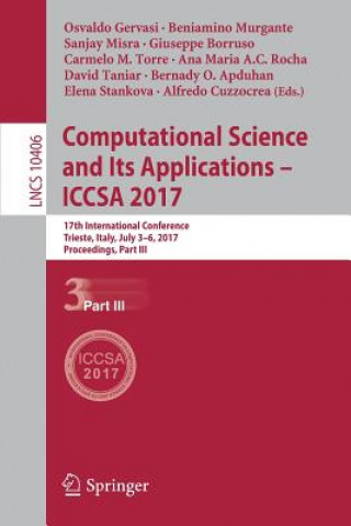 Carte Computational Science and Its Applications - ICCSA 2017 Osvaldo Gervasi