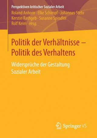 Kniha Politik der Verhaltnisse - Politik des Verhaltens ROLAND ANHORN