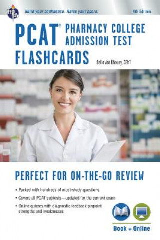 Livre PCAT Flashcard Book with Online Quizzes Della Ata Khoury