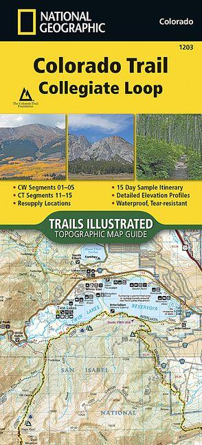 Prasa MAP-COLORADO TRAIL COL LOOP National Geographic Maps - Trails Illust