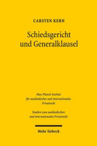 Libro Schiedsgericht und Generalklausel Carsten Kern