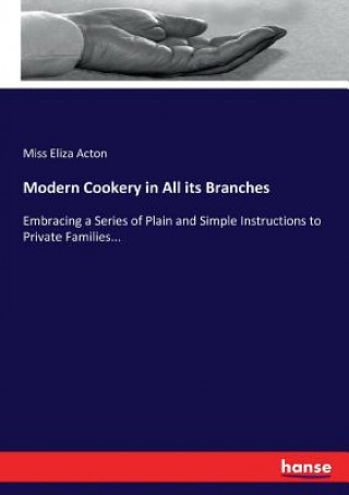 Carte Modern Cookery in All its Branches Miss Eliza Acton