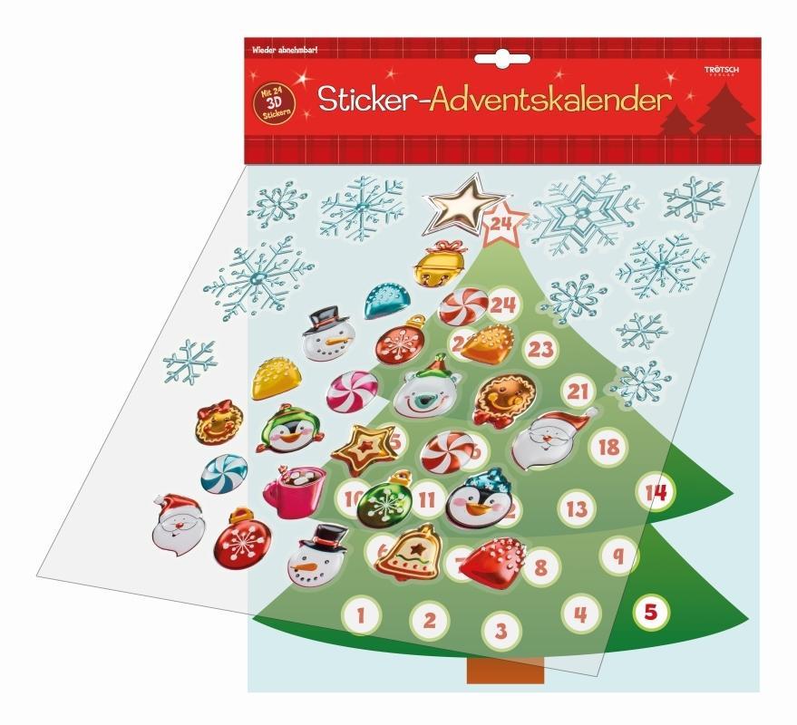 Calendrier/agenda Sticker-Adventskalender 